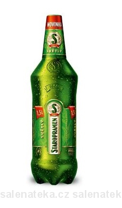 SALENAtéka - pivotéka & vinotéka - Letovice Boskovice Blansko - STAROPRAMEN Smíchov světlé pivo 10° 1,5l pet