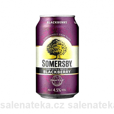 SALENAtéka - pivotéka & vinotéka - Letovice Boskovice Blansko - cider SOMERSBY Blackberry 0,33l plech