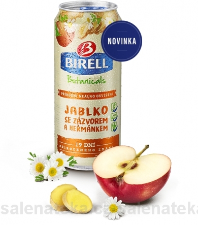 SALENAtéka - pivotéka & vinotéka - Letovice Boskovice Blansko - BIRELL Botanicals jablko, zázvor, heřmánek 0,4l plech